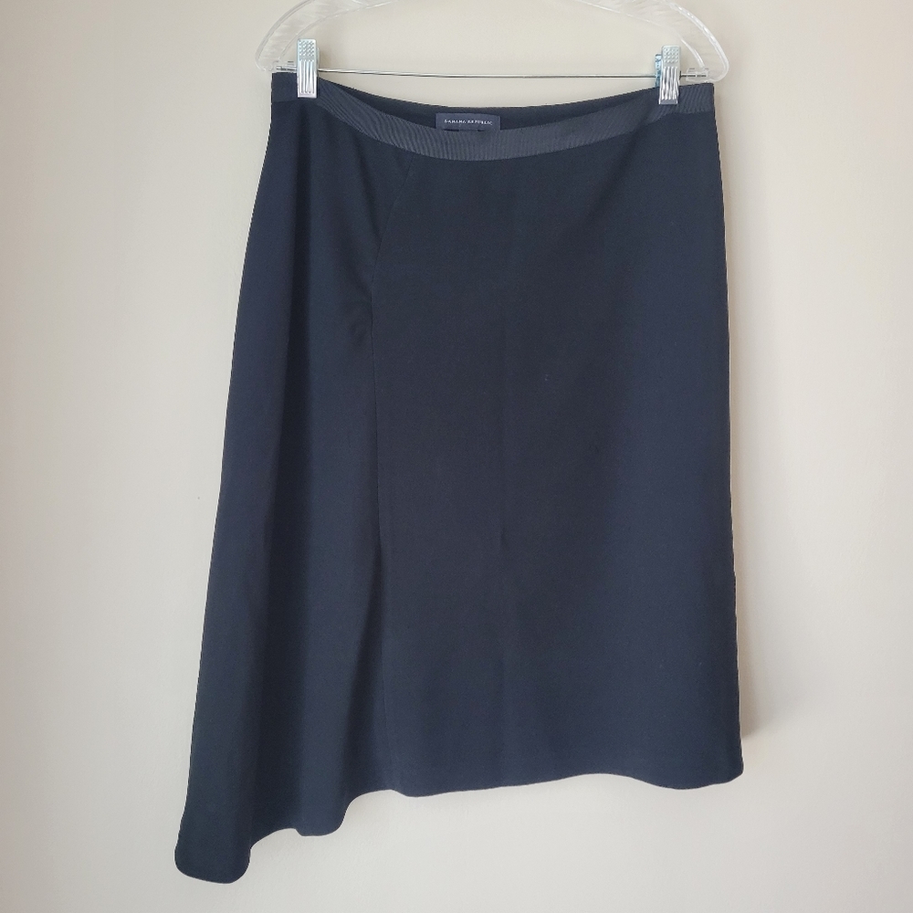 Banana Republic Asymmetrical Black Skirt Size 10